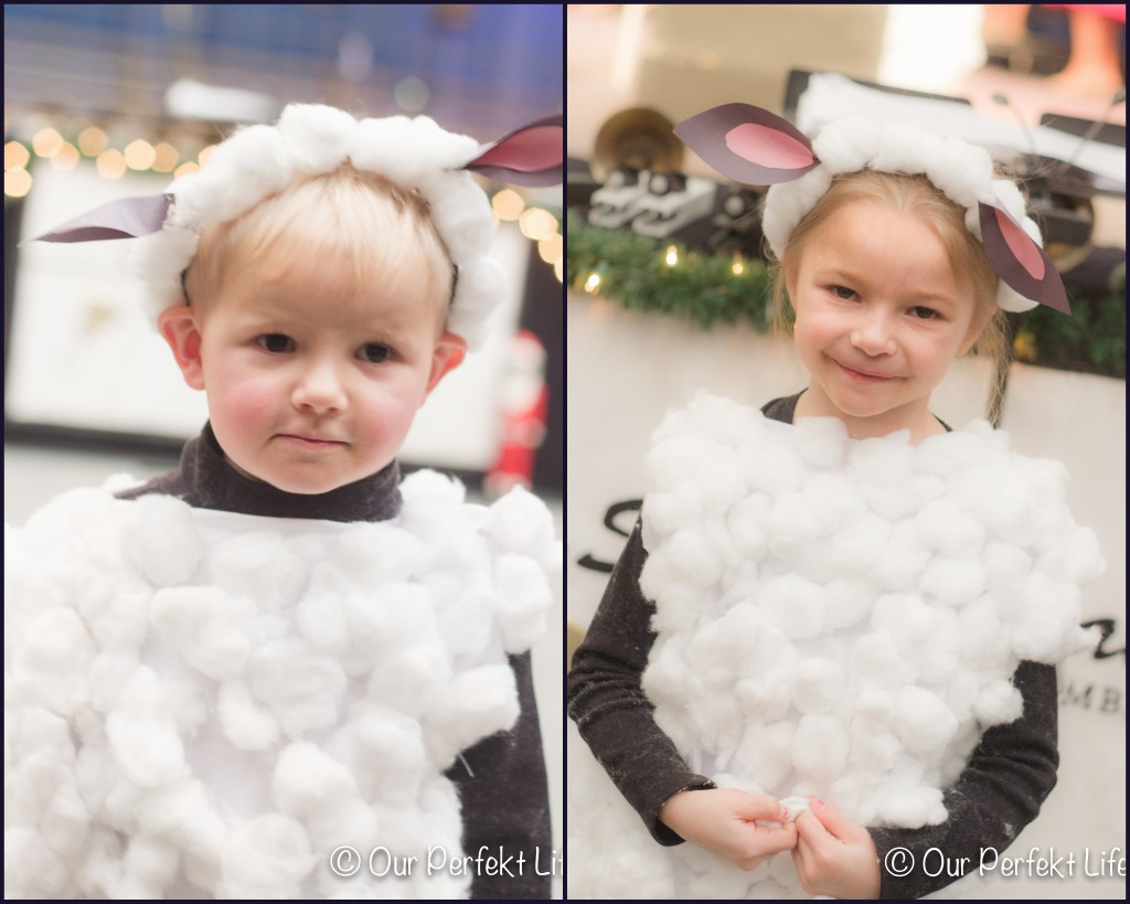 Sheep costumes for a Christmas Concert